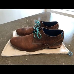 John Fluevog, size 12, Radio lace up dress shoes